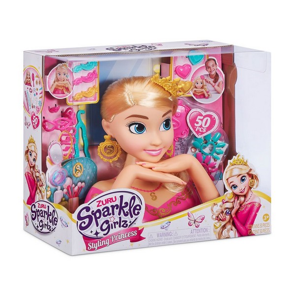 Sparkle Girlz - Модел за прически и маникюр Принцеса Deluxe